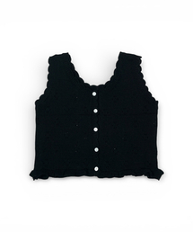 BORN SLIPPY（ボーンスリッピー）の「Pony Rayon Knit Vest (Black)（ベスト）」