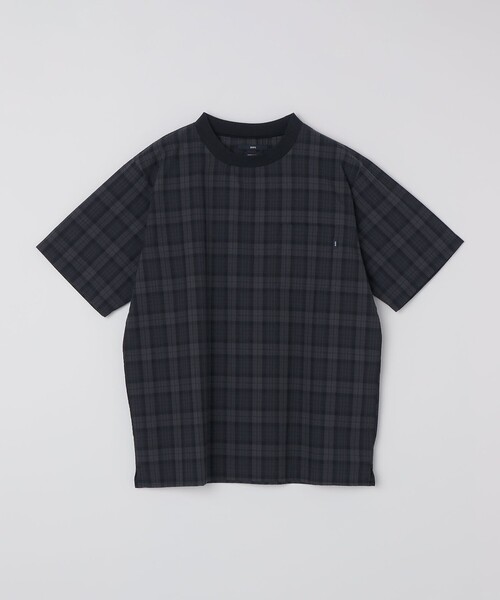 SHIPS（シップス）の「SHIPS:〈MADE IN JAPAN〉空羽 サッカー Tシャツ（Tシャツ/カットソー・メンズ・ブラック/ネイビー/ダークグレー/ライトグレー/コバルトブルー/ダークブルー/チャコールグレー・SMALL/X-LARGE/LARGE/MEDIUM）」の3枚目の写真