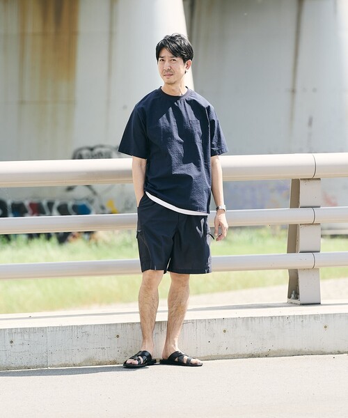 SHIPS（シップス）の「SHIPS:〈MADE IN JAPAN〉空羽 サッカー Tシャツ（Tシャツ/カットソー・メンズ・ブラック/ネイビー/ダークグレー/ライトグレー/コバルトブルー/ダークブルー/チャコールグレー・SMALL/X-LARGE/LARGE/MEDIUM）」の11枚目の写真