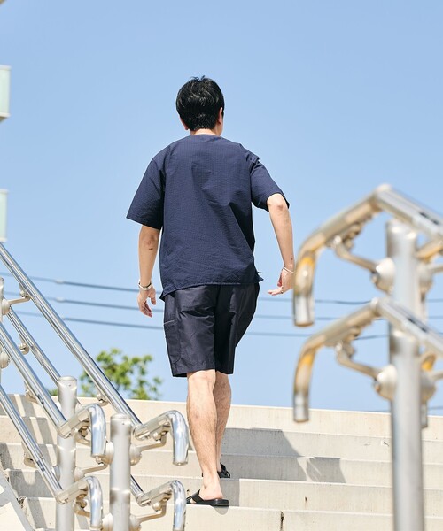 SHIPS（シップス）の「SHIPS:〈MADE IN JAPAN〉空羽 サッカー Tシャツ（Tシャツ/カットソー・メンズ・ブラック/ネイビー/ダークグレー/ライトグレー/コバルトブルー/ダークブルー/チャコールグレー・SMALL/X-LARGE/LARGE/MEDIUM）」の12枚目の写真