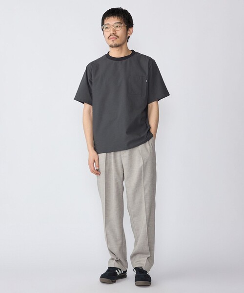 SHIPS（シップス）の「SHIPS:〈MADE IN JAPAN〉空羽 サッカー Tシャツ（Tシャツ/カットソー・メンズ・ブラック/ネイビー/ダークグレー/ライトグレー/コバルトブルー/ダークブルー/チャコールグレー・SMALL/X-LARGE/LARGE/MEDIUM）」の15枚目の写真