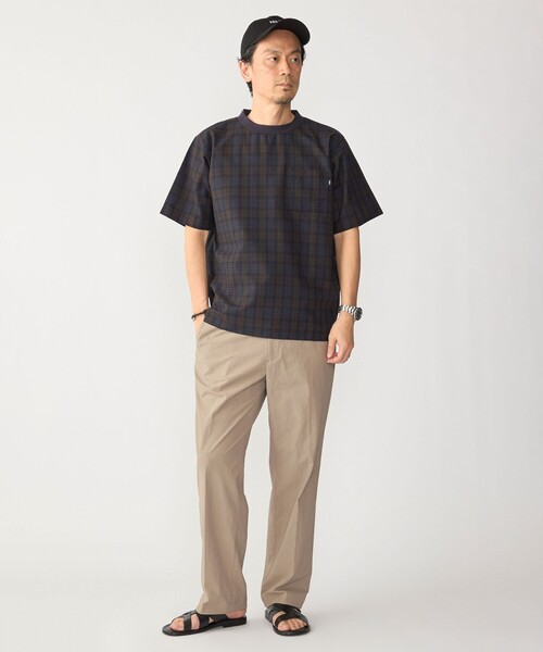 SHIPS（シップス）の「SHIPS:〈MADE IN JAPAN〉空羽 サッカー Tシャツ（Tシャツ/カットソー・メンズ・ブラック/ネイビー/ダークグレー/ライトグレー/コバルトブルー/ダークブルー/チャコールグレー・SMALL/X-LARGE/LARGE/MEDIUM）」の18枚目の写真