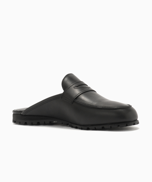 SimplyComplicated(シンプリーコンプリケイテッド)の「SimplyComplicated/シンプリーコンプリケイテッド LOAFER MULE(サンダル・メンズ・ブラック・9/XX-SMALL/100)」の5枚目の写真