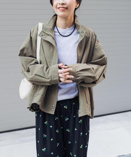 URBAN RESEARCH DOORS(アーバンリサーチドアーズ)の「撥水/防花粉スタンドブルゾン(ブルゾン・レディース・アイボリー/カーキ・FREE)」の16枚目の写真