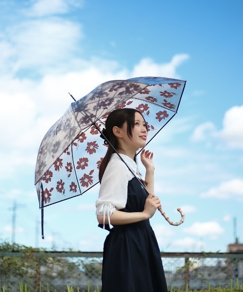 because（ビコーズ）の「because ビコーズ 長傘 クリア（長傘・メンズ・ブラウン・FREE）」の2枚目の写真