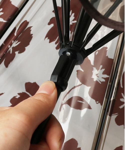 because（ビコーズ）の「because ビコーズ 長傘 クリア（長傘・メンズ・ブラウン・FREE）」の14枚目の写真