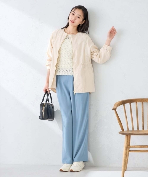 a.v.v（アーヴェヴェ）の「透かし編みニットプルオーバー（ニット/セーター・レディース・アイボリー・39）」の12枚目の写真