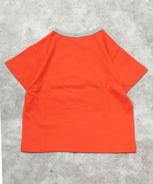 DILASH（ディラッシュ）の「【シワになりにくい】車グラフィック リンガーTシャツ（Tシャツ/カットソー・キッズ・オレンジ/グレー・80/90/100/110/120/130/140）」の6枚目の写真