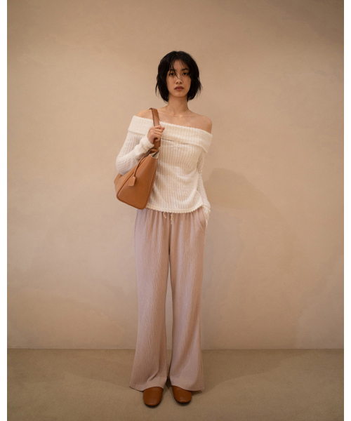 Yuje（ユジェ）の「EASE PANTS (3color)（その他パンツ・レディース・アイボリー/Beige/チャコールグレー・FREE）」の13枚目の写真