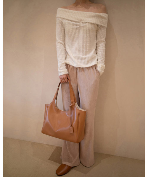 Yuje（ユジェ）の「EASE PANTS (3color)（その他パンツ・レディース・アイボリー/Beige/チャコールグレー・FREE）」の12枚目の写真