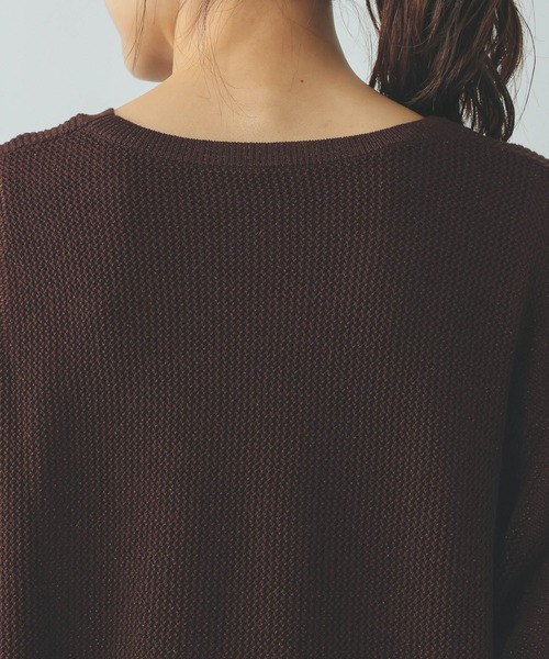 GLOBAL WORK（グローバルワーク）の「洗えるメッシュラメプルオーバー＊タンク/640379（ニット/セーター・レディース・オフホワイト/ダークブラウン/ダークグレー・LARGE/MEDIUM）」の13枚目の写真