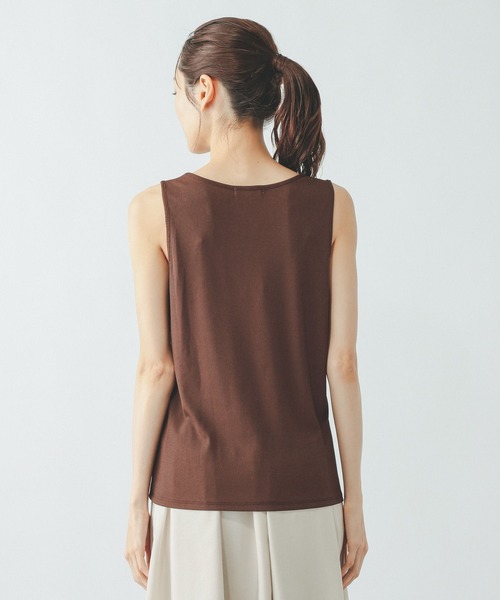 GLOBAL WORK（グローバルワーク）の「洗えるメッシュラメプルオーバー＊タンク/640379（ニット/セーター・レディース・オフホワイト/ダークブラウン/ダークグレー・LARGE/MEDIUM）」の15枚目の写真