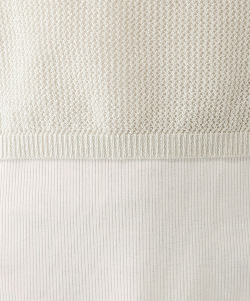 GLOBAL WORK（グローバルワーク）の「洗えるメッシュラメプルオーバー＊タンク/640379（ニット/セーター・レディース・オフホワイト/ダークブラウン/ダークグレー・LARGE/MEDIUM）」の21枚目の写真