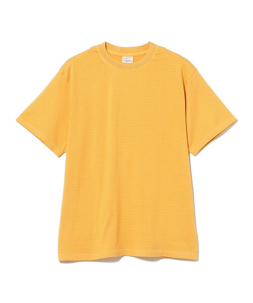 BRILLA per il gusto（ブリッラペルイルグースト）の「Yonetomi / ガーメントダイ ボーダー カットソー（Tシャツ/カットソー・メンズ・イエロー/オリーブ/グレー/ネイビー・1/3/2）」の4枚目の写真