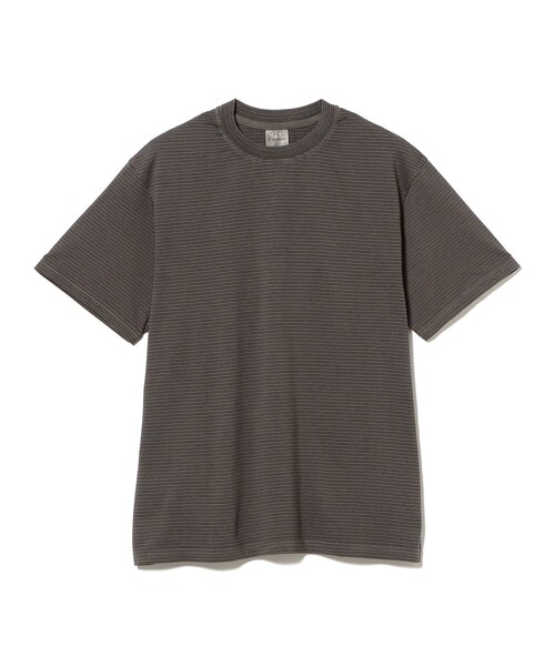 BRILLA per il gusto（ブリッラペルイルグースト）の「Yonetomi / ガーメントダイ ボーダー カットソー（Tシャツ/カットソー・メンズ・イエロー/オリーブ/グレー/ネイビー・1/3/2）」の19枚目の写真