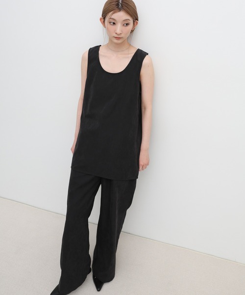 select MOCA（セレクトモカ）の「ピーチスキンリラックスワイドパンツ（その他パンツ・レディース・ブラウン/アイボリー/ブラック・LARGE/MEDIUM）」の7枚目の写真