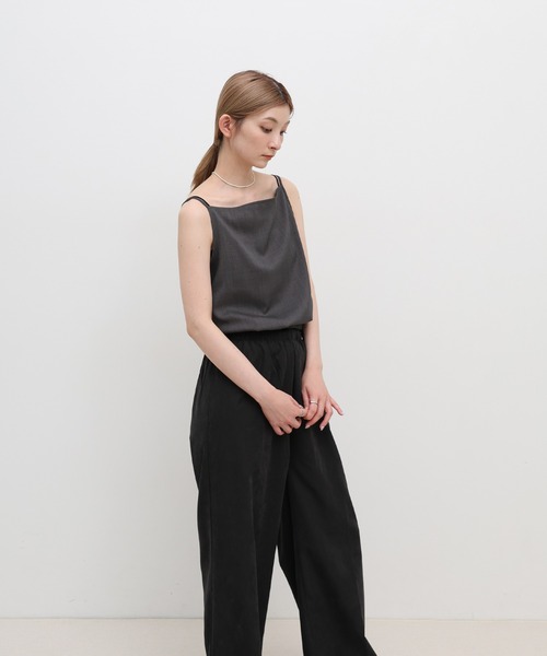 select MOCA（セレクトモカ）の「ピーチスキンリラックスワイドパンツ（その他パンツ・レディース・ブラウン/アイボリー/ブラック・LARGE/MEDIUM）」の14枚目の写真