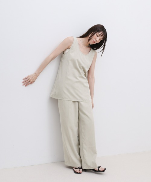 select MOCA（セレクトモカ）の「ピーチスキンリラックスワイドパンツ（その他パンツ・レディース・ブラウン/アイボリー/ブラック・LARGE/MEDIUM）」の17枚目の写真