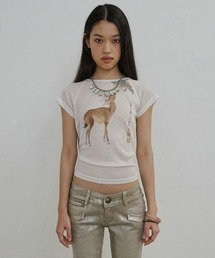 SCULPTOR トップス ベージュ M ベージュ系 SCULPTOR(スカルプター) Tシャツ・カットソー(レディース