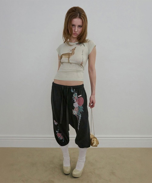 SCULPTOR(スカルプター)の「Zen Deer Tee(Tシャツ/カットソー・レディース・ミント/ホワイト・SMALL/MEDIUM/LARGE/X-SMALL)」の4枚目の写真