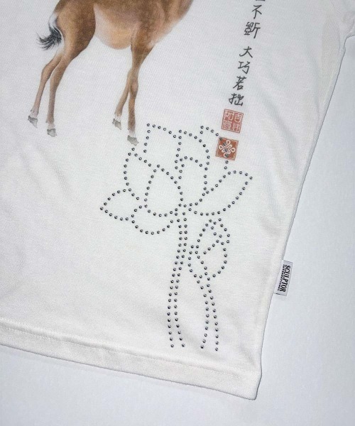 SCULPTOR(スカルプター)の「Zen Deer Tee(Tシャツ/カットソー・レディース・ミント/ホワイト・SMALL/MEDIUM/LARGE/X-SMALL)」の8枚目の写真