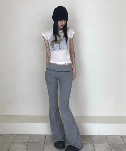 SCULPTOR（スカルプター）の「Zen Deer Tee（Tシャツ/カットソー・レディース・ミント/ホワイト・SMALL/MEDIUM/LARGE/X-SMALL）」の11枚目の写真