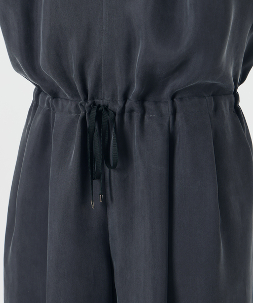 IENA（イエナ）の「《接触冷感/手洗い可》キュプラオーバーフレンチオールインワン（つなぎ/オールインワン・レディース・ブラウン/ブラック系その他・38/36）」の18枚目の写真