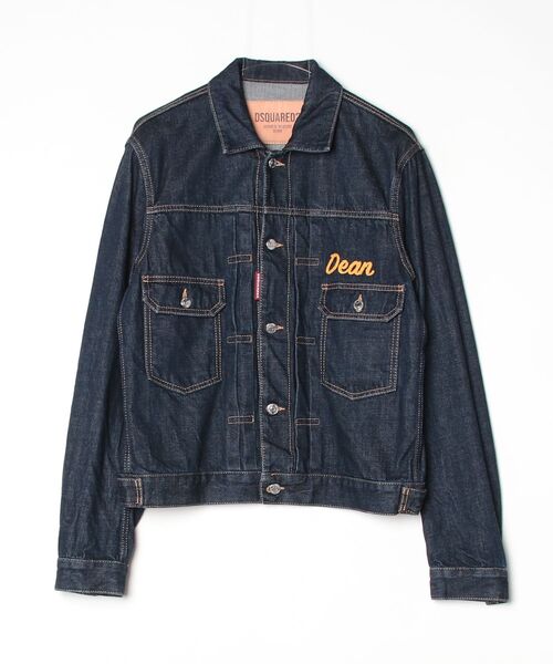 DSQUARED2(ディースクエアード)の「Rebel Jean Jacket Cimosa Authentic Japanese Wash/0252(デニムジャケット・メンズ・ブルー・46)」の1枚目の写真