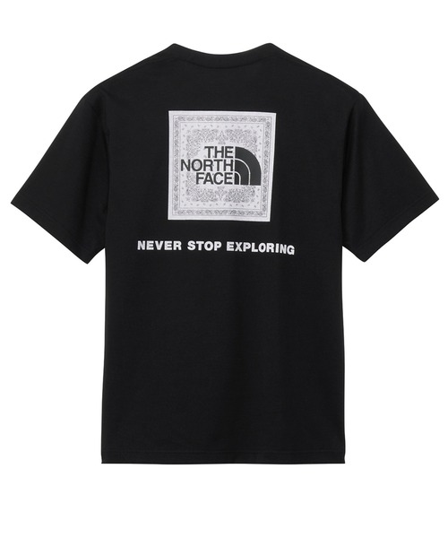 THE NORTH FACE（ザノースフェイス）の「ザ ノース フェイス THE NORTH FACE S/S Bandana Square Logo Tee ショートスリーブバンダナスクエアロゴティー（Tシャツ/カットソー・メンズ・ホワイト/ネイビー/ダークパープル/ブラック・S/M/L/LL/3L）」の16枚目の写真