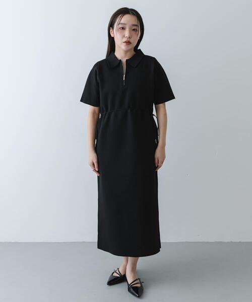 SENSE OF PLACE by URBAN RESEARCH(センスオブプレイスバイアーバンリサーチ)の「『洗濯可』フォルムニットワンピース(ワンピース・レディース・アイボリー/ブラック/ブラウン・S/ONE)」の10枚目の写真