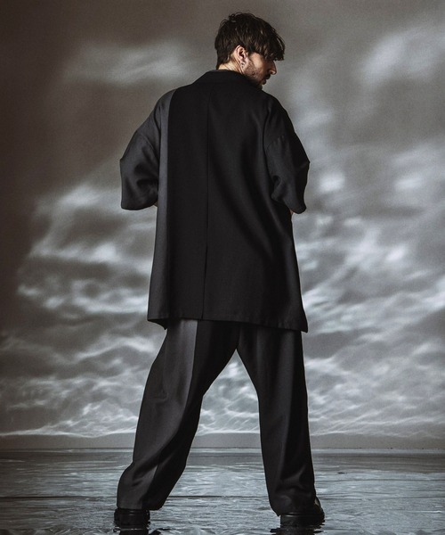 NO ID.(ノーアイディ)の「【NO ID.】Changing Long Jacket / チェンジング ロング ジャケット(テーラードジャケット・メンズ・その他23/グレー/ブラック・ONE SIZE)」の13枚目の写真