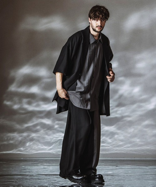 NO ID.(ノーアイディ)の「【NO ID.】Changing Long Jacket / チェンジング ロング ジャケット(テーラードジャケット・メンズ・その他23/グレー/ブラック・ONE SIZE)」の14枚目の写真