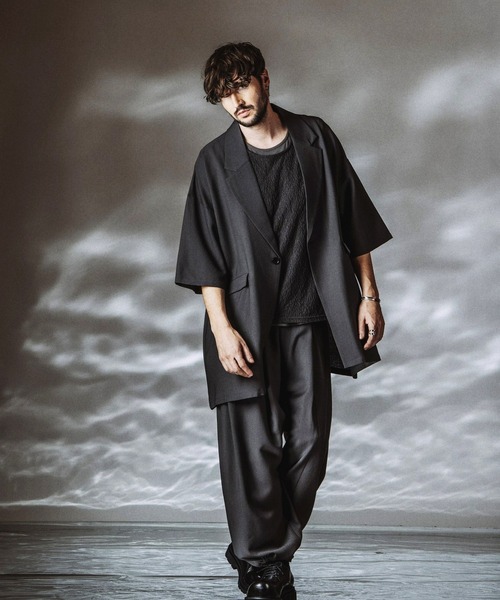 NO ID.(ノーアイディ)の「【NO ID.】Changing Long Jacket / チェンジング ロング ジャケット(テーラードジャケット・メンズ・その他23/グレー/ブラック・ONE SIZE)」の15枚目の写真