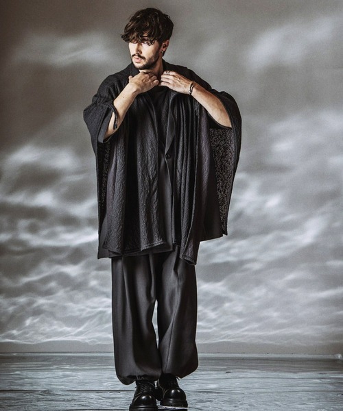 NO ID.(ノーアイディ)の「【NO ID.】Changing Long Jacket / チェンジング ロング ジャケット(テーラードジャケット・メンズ・その他23/グレー/ブラック・ONE SIZE)」の16枚目の写真