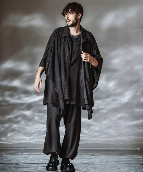 NO ID.(ノーアイディ)の「【NO ID.】Changing Long Jacket / チェンジング ロング ジャケット(テーラードジャケット・メンズ・その他23/グレー/ブラック・ONE SIZE)」の17枚目の写真