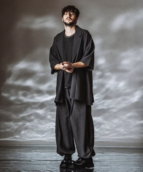NO ID.(ノーアイディ)の「【NO ID.】Changing Long Jacket / チェンジング ロング ジャケット(テーラードジャケット・メンズ・その他23/グレー/ブラック・ONE SIZE)」の22枚目の写真