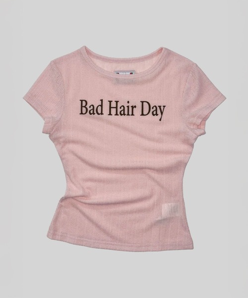 SCULPTOR(スカルプター)の「Bad Hair Day Baby Tee(Tシャツ/カットソー・レディース・ホワイト/ピンク/ブラウン・MEDIUM/SMALL/LARGE/X-SMALL)」の7枚目の写真