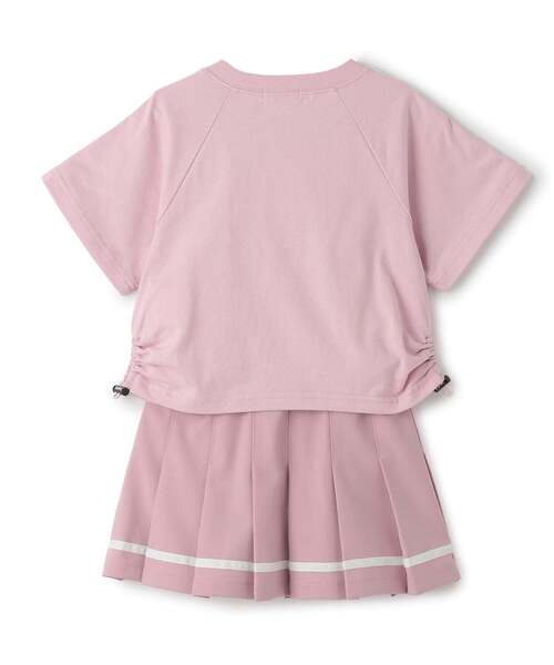 X-girl Stages(エックスガールステージス)の「ラメロゴ半袖Tシャツ+ラインプリーツスカート セット(セットアップ・キッズ・ブラック/ピンク・110cm/140cm/130cm/100cm/90cm/120cm)」の15枚目の写真