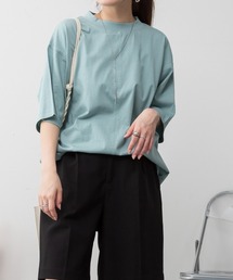 オーバーサイズコットンパネルTシャツ