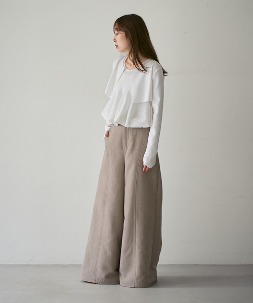Noble(ノーブル)の「【洗える】ELENI/エルニ マイクロミニレングスカーディガン(カーディガン/ボレロ・レディース・ホワイト/ブラック・FREE)」の20枚目の写真