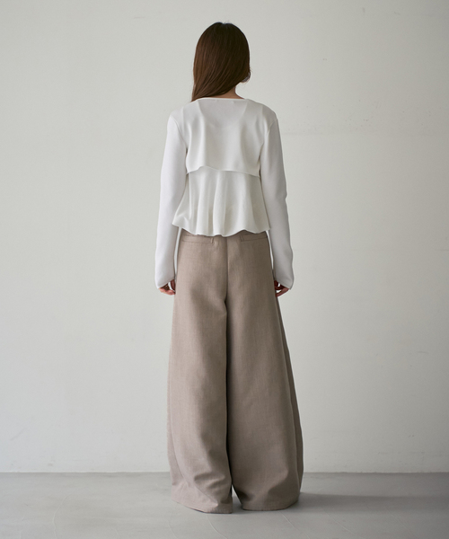 Noble(ノーブル)の「【洗える】ELENI/エルニ マイクロミニレングスカーディガン(カーディガン/ボレロ・レディース・ホワイト/ブラック・FREE)」の21枚目の写真