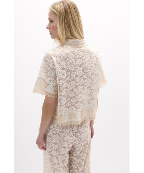 Intimissimi(インティミッシミ)の「Midsummer Dream レース ショートスリーブ シャツ(シャツ/ブラウス・レディース・クリーム・S/M/L)」の4枚目の写真