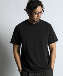 The DUFFER of ST.GEORGE（ザダファーオブセントジョージ）の「SILICON BIO SHALLOW V NECK S SL TEE:シリコンバイオ加工 シルキータッチ 浅Vネック Tシャツ（Tシャツ/カットソー）」