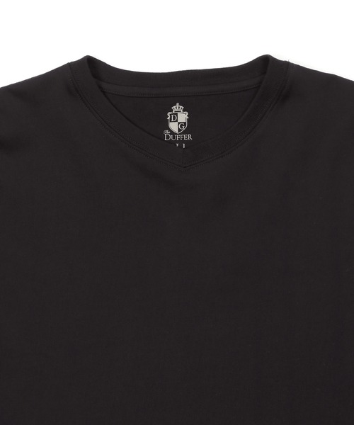 The DUFFER of ST.GEORGE(ザダファーオブセントジョージ)の「SILICON BIO SHALLOW V NECK S/SL TEE:シリコンバイオ加工 シルキータッチ 浅Vネック Tシャツ(Tシャツ/カットソー・メンズ・チャコールグレー/ブラック/ホワイト・MEDIUM/SMALL/X-LARGE/LARGE)」の15枚目の写真