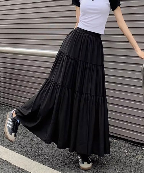 Flugge(フラッジー)の「ティアードロングスカート(スカート・レディース・アイボリー/ブラック・MEDIUM/LARGE)」の10枚目の写真