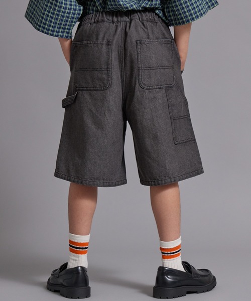 PAIRMANON STREET(ペアマノンストリート)の「【100~160cm】アソート ペインターハーフパンツ【PAIRMANON STREET】(その他パンツ・キッズ・パープル系その他/ブラック系その他/ブラック/ブルー系その他/ベージュ・160/150/140/130/120/110/100)」の19枚目の写真