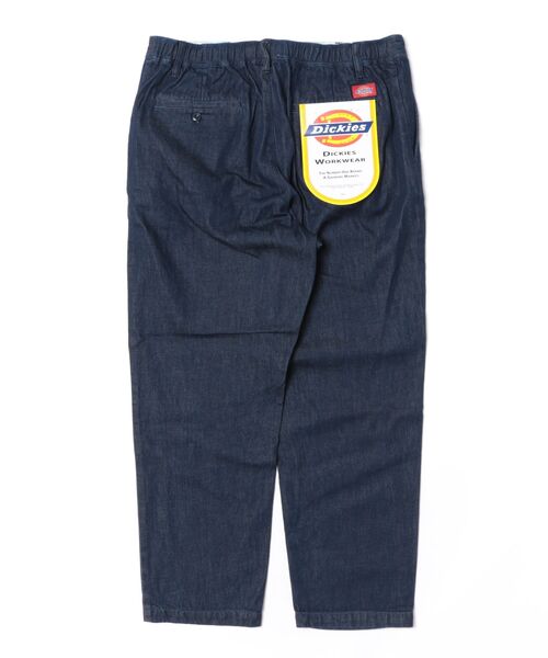 Dickies（ディッキーズ）の「【DICKIES/ディッキーズ】【耐久性と柔らかさを兼ね備えた一本】綿100% デニムイージーワークパンツ DB2012 テーパード ユニセックス スケーター ストリート アメカジ 定番（デニムパンツ・メンズ・ブルー/ブラック・MEDIUM/X-LARGE/LARGE）」の4枚目の写真