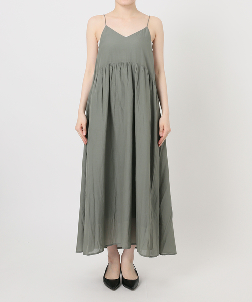 normment(ノーメント)の「【洗える】normment/ノーメント COTTON RAYON CAMI DRESS(ワンピース・レディース・カーキ/ブラック・FREE)」の18枚目の写真