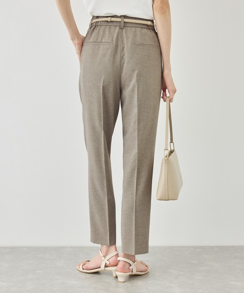 ROPE' PICNIC(ロペピクニック)の「リネンライクシリーズ ドライタッチテーパードパンツ/UVカット・接触冷感・防シワ(その他パンツ・レディース・グレー系その他/ネイビー/ブラウン・S/L/M)」の14枚目の写真