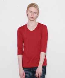 FACTOTUM | バイオシルキーシリーズ　7分袖カットソー          FACTOTUM/ファクトタム(Tシャツ/カットソー)